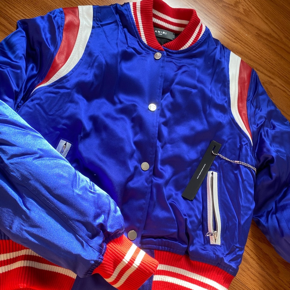 Amiri silk bomber jacket